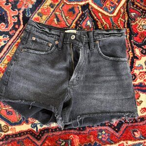 Abercrombie & Fitch The 90s Relaxed Cutoff Short, black